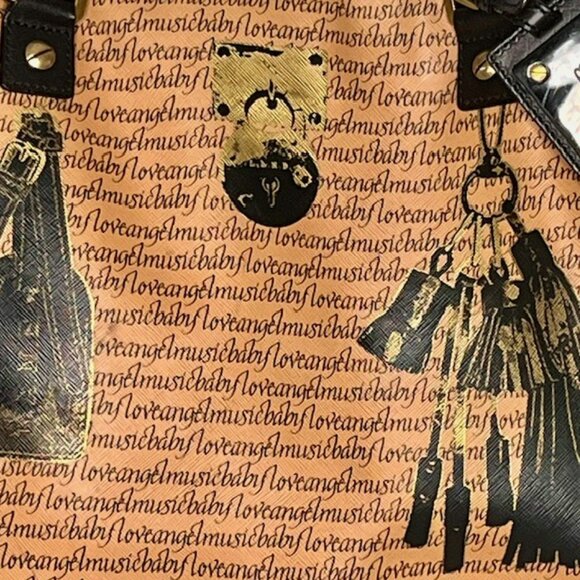 L.A.M.B by Gwen Stefani Shoulder Tote "Love Angel Music Baby" 19 x 12 x 6” - Picture 4 of 15